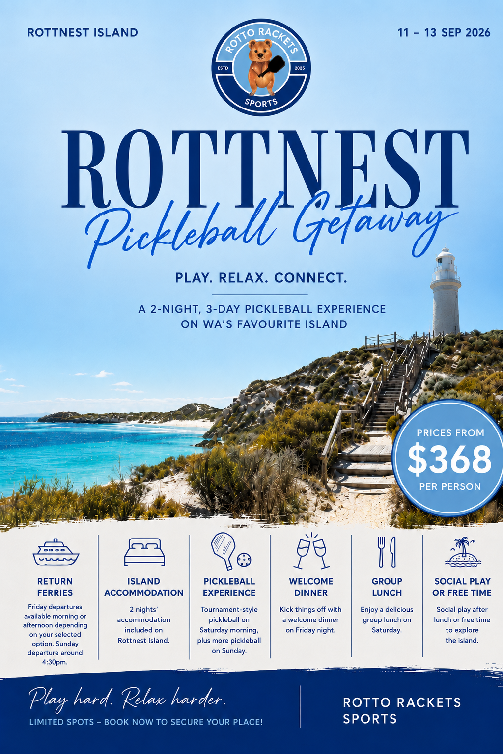 Rottnest Pickleball Getaway Event Page